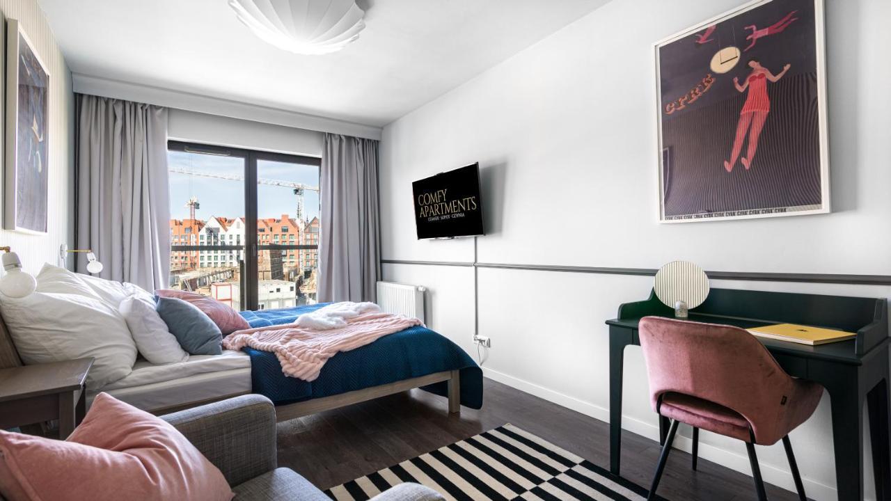 Waterlane W Oknami Na Rzeke - Marina View - Comfy Apartments Gdansk Exterior foto