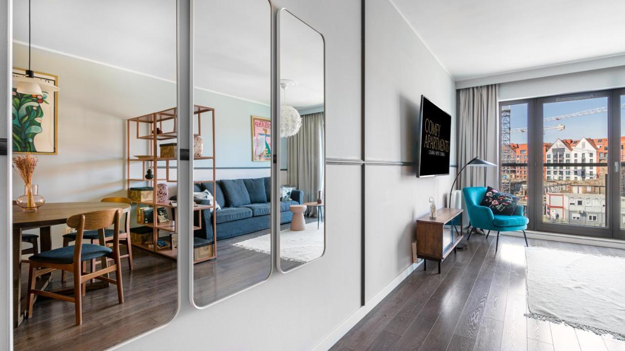 Waterlane W Oknami Na Rzeke - Marina View - Comfy Apartments Gdansk Exterior foto